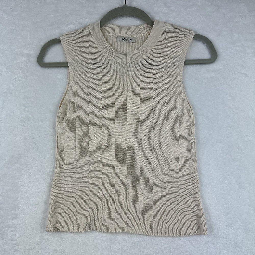 Unbranded Womens S Sleeveless Womens Sweater Crew Neck‎ Ivory